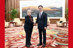 韓正會(huì)見墨西哥外長巴爾塞納