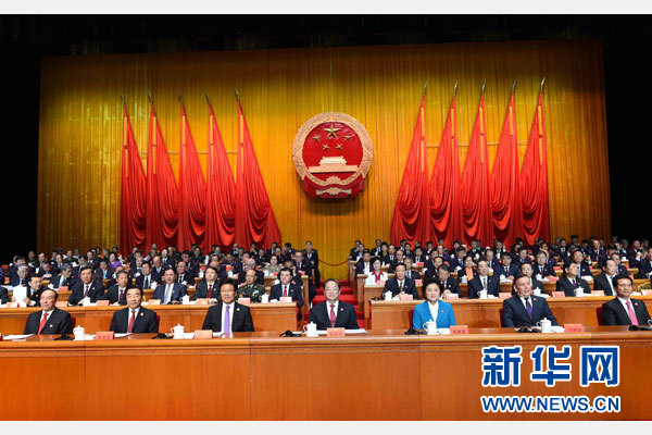 10月1日，慶祝中華人民共和國(guó)成立66周年暨新疆維吾爾自治區(qū)成立60周年大會(huì)在新疆人民會(huì)堂隆重舉行。 新華社記者 饒愛(ài)民 攝