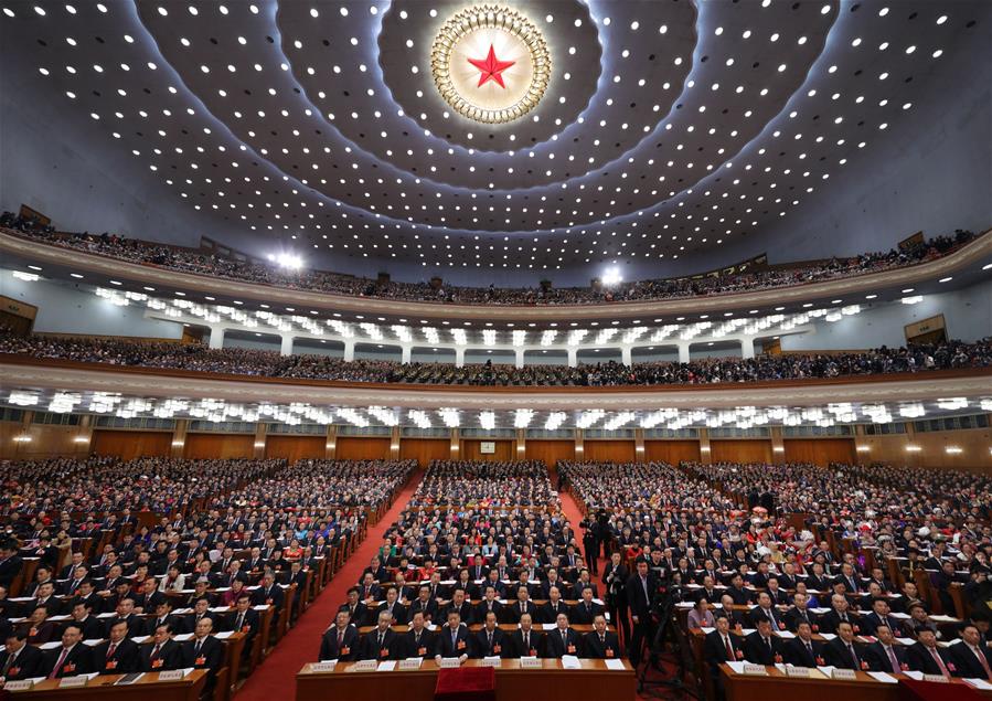 （兩會(huì)&middot;人大開(kāi)幕&middot;XHDW）（21）十三屆全國(guó)人大一次會(huì)議在京開(kāi)幕