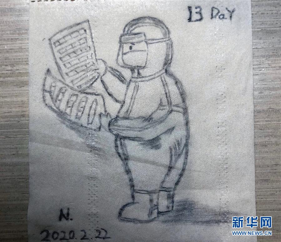 （聚焦疫情防控&middot;圖文互動）（5）&ldquo;畫&rdquo;淺情深：一線護(hù)士手繪戰(zhàn)&ldquo;疫&rdquo;點滴