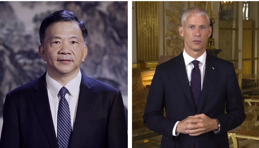 中宣部副部長，中央廣播電視總臺臺長、  總編輯慎海雄與法國文化部部長弗蘭克&middot;里斯特  共同宣布項目啟動