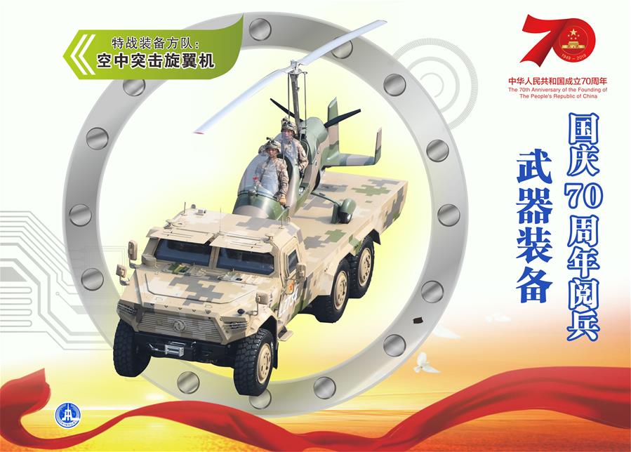 （圖表）[國慶70周年]國慶70周年閱兵&mdash;&mdash;武器裝備（空中突擊旋翼機）