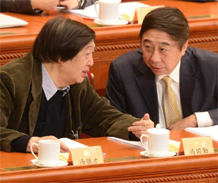 馮鞏、馮驥才出席政協全體會議