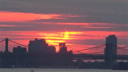 全球多地迎來今年唯一一次日環食