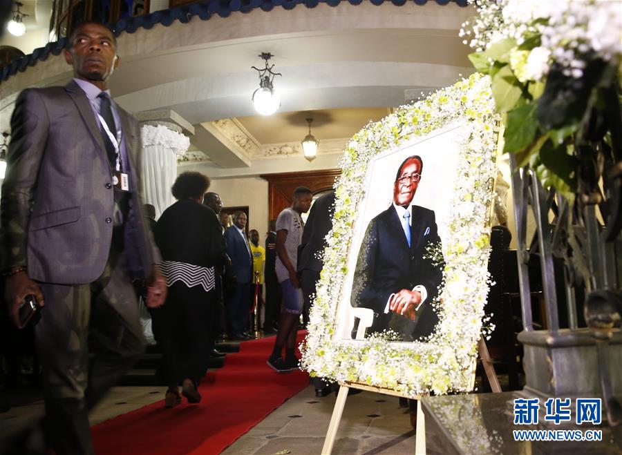 （國際）（1）津巴布韋前總統穆加貝遺體運抵首都哈拉雷