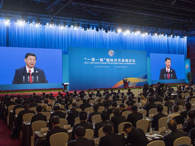 習近平在&ldquo;一帶一路&rdquo;高峰論壇發表主旨演講