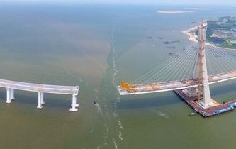 海南鋪前大橋主橋有望10月合龍 鋪前到?？趦H20分鐘