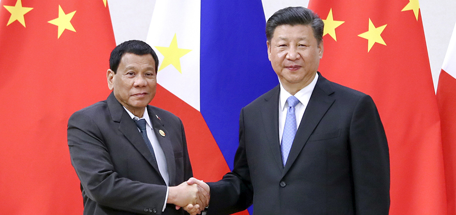 資料圖：習近平會見菲律賓總統杜特爾特