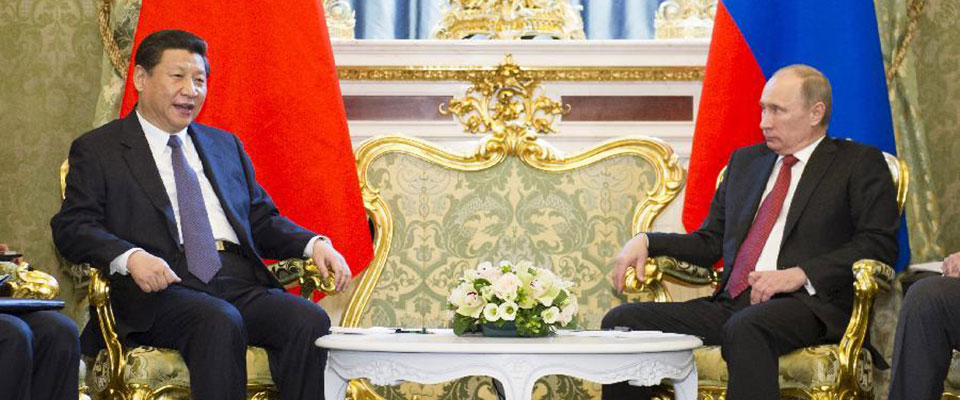 2013年3月，習(xí)近平與普京舉行會(huì)談